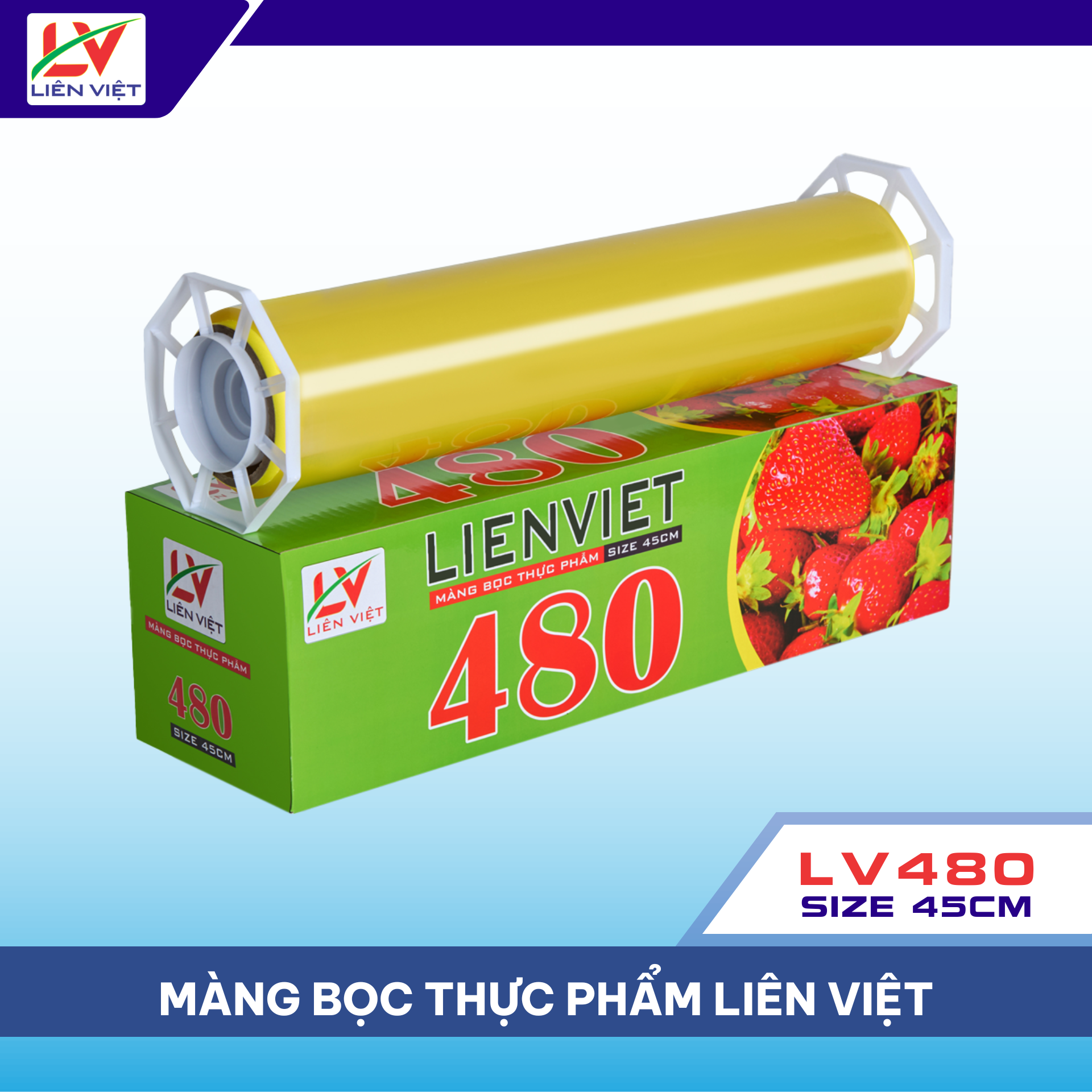 Màng bọc thực phẩm LV480 Size 45cm